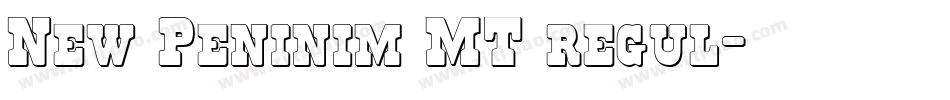 New Peninim MT regul字体转换